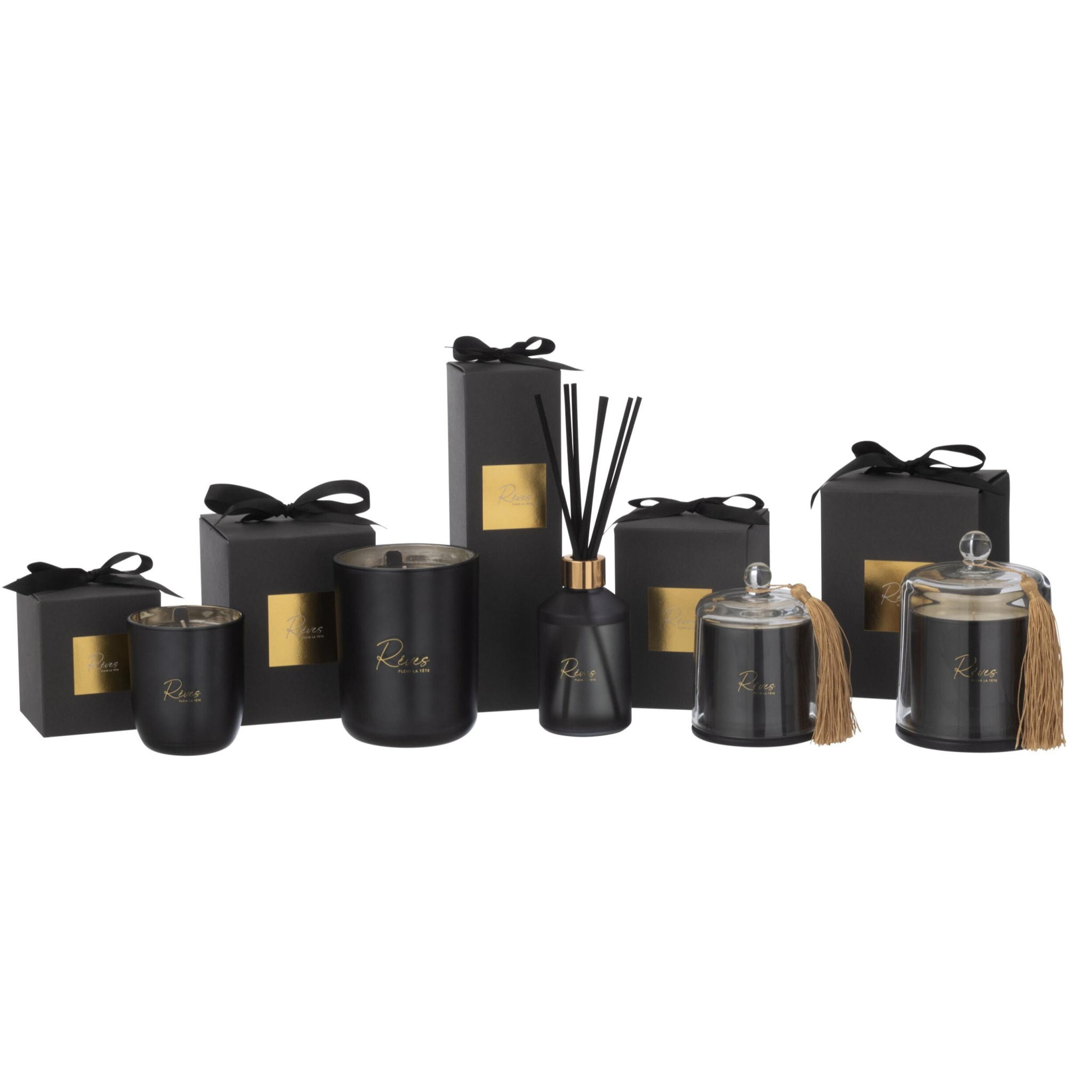 J-Line Bâtonnets parfumés Rêves - noir - 200ml