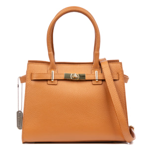 Banari bolso tote mujer. Piel auténtica acabado Dollaro.