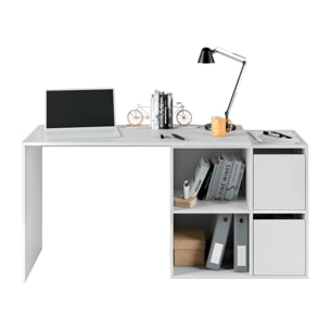 Mesa Escritorio Multiposicion 2 Puertas 120x74x77 Cm Blanco Artik