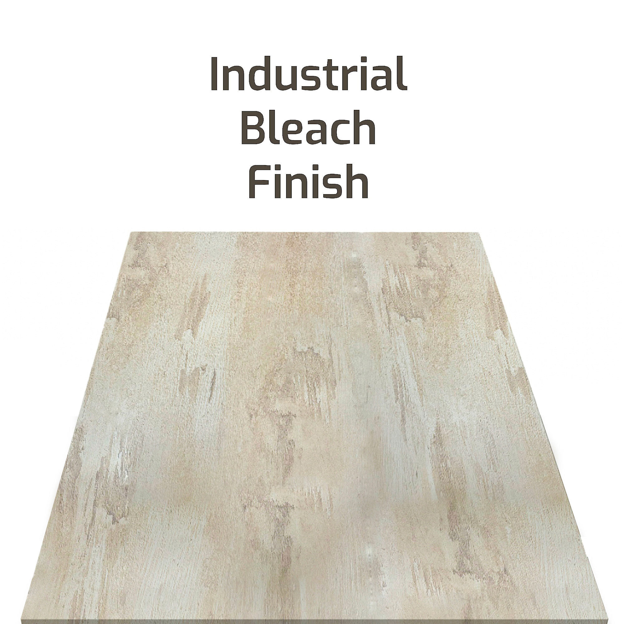 Otari - Scrivania in stile industrial bleach con cassetto e vano a giorno, 110x50xH76 cm