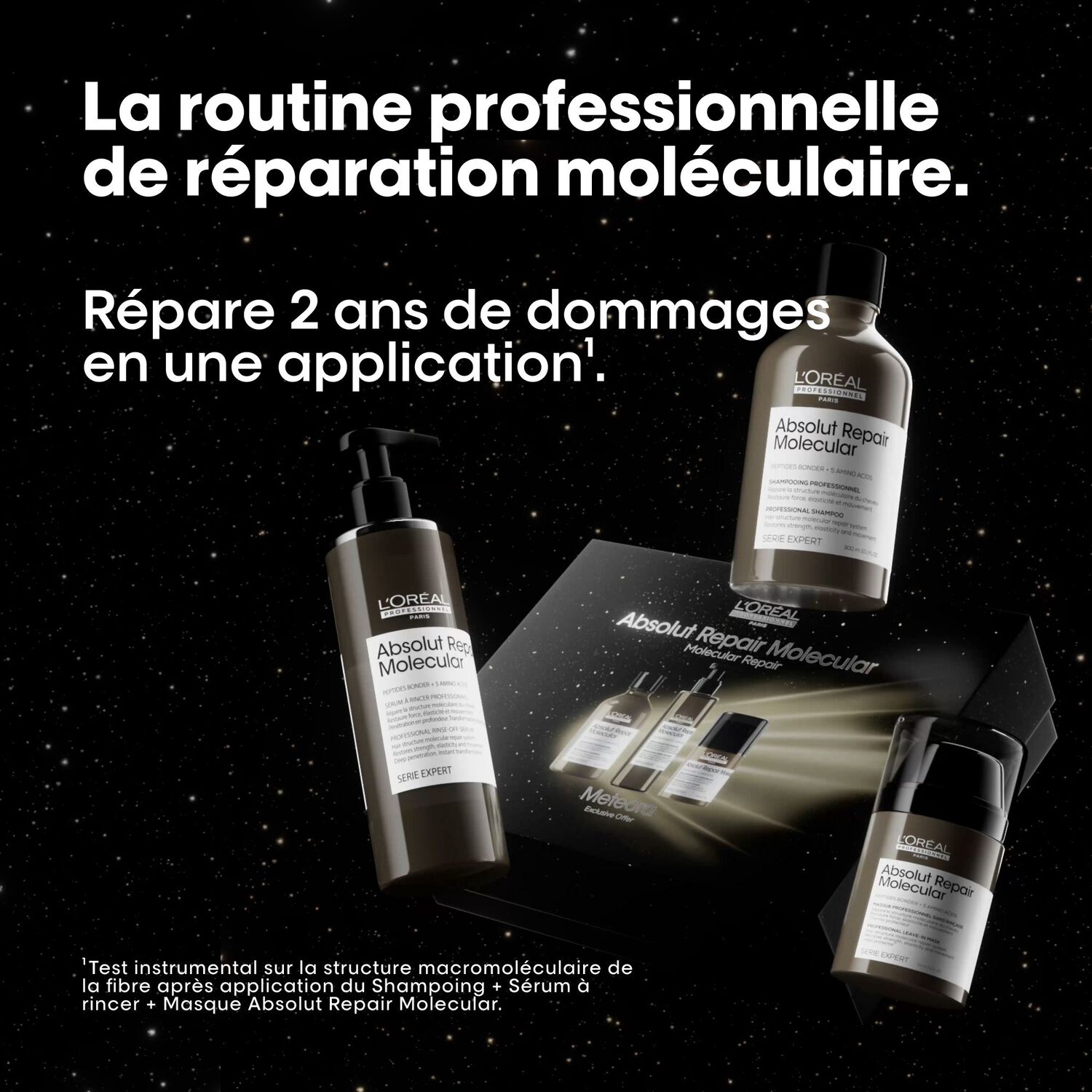 Serie Expert Absolut Repair Molecular - Coffret Shampooing 300 ml + Sérum 250 ml + masque 50 ml