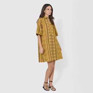 Vestido corto camisero hilo ripley lima