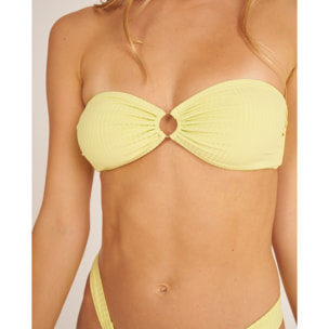 Top de bikini bandeau con aro