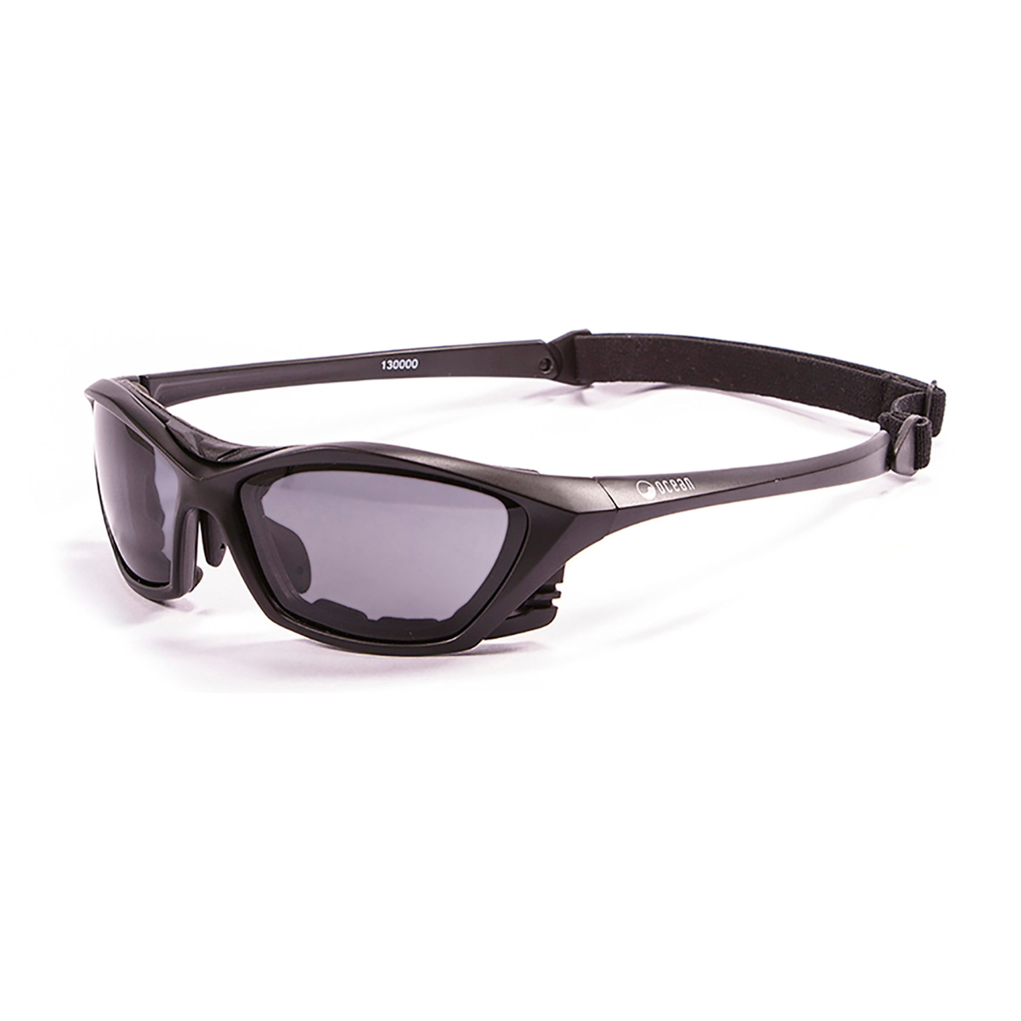 Gafas de deportes acuáticos OCEAN LAKE GARDA - Negro mate / Ahumada zeiss