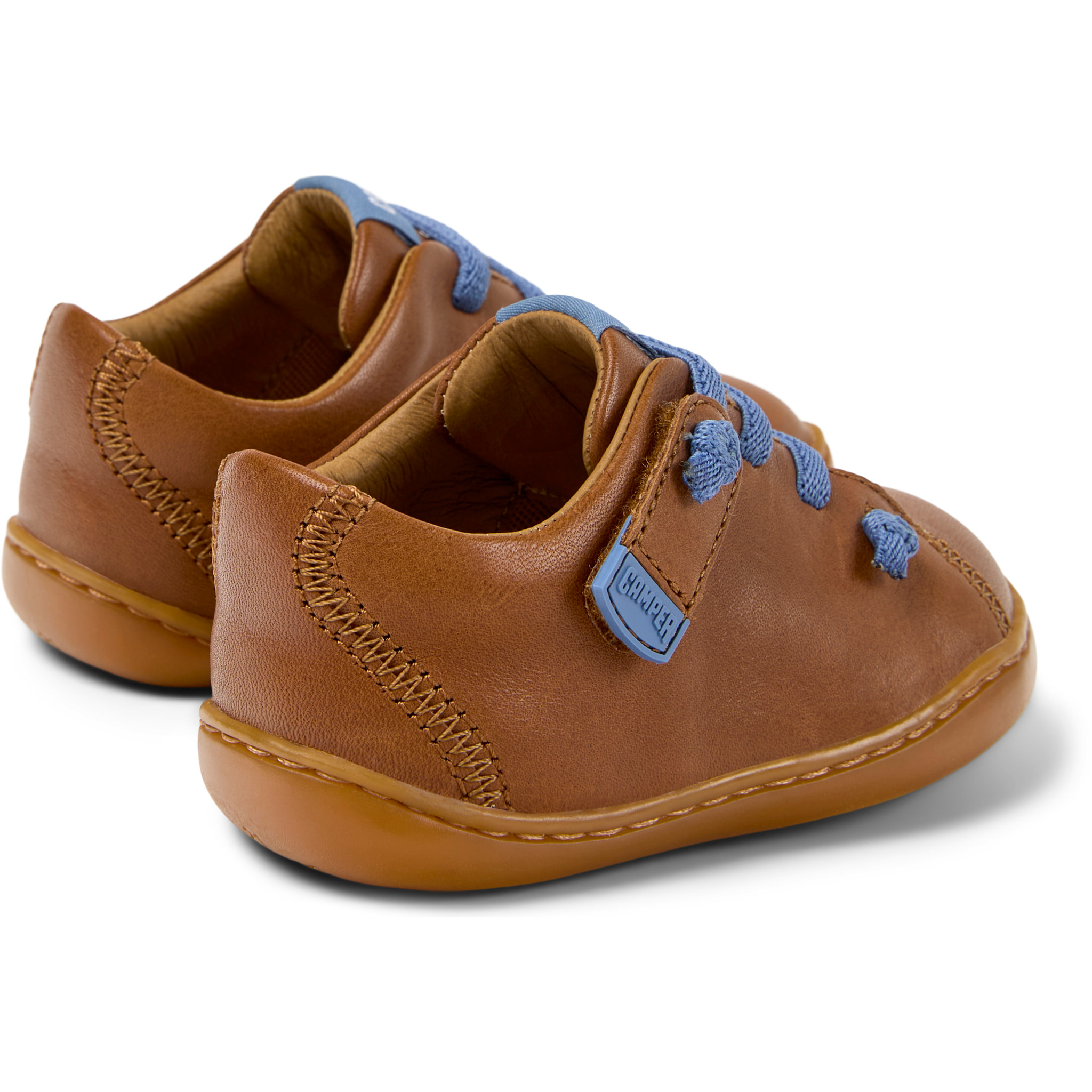 Sneakers - CAMPER Peu Cami - Marrone - Pelle liscia