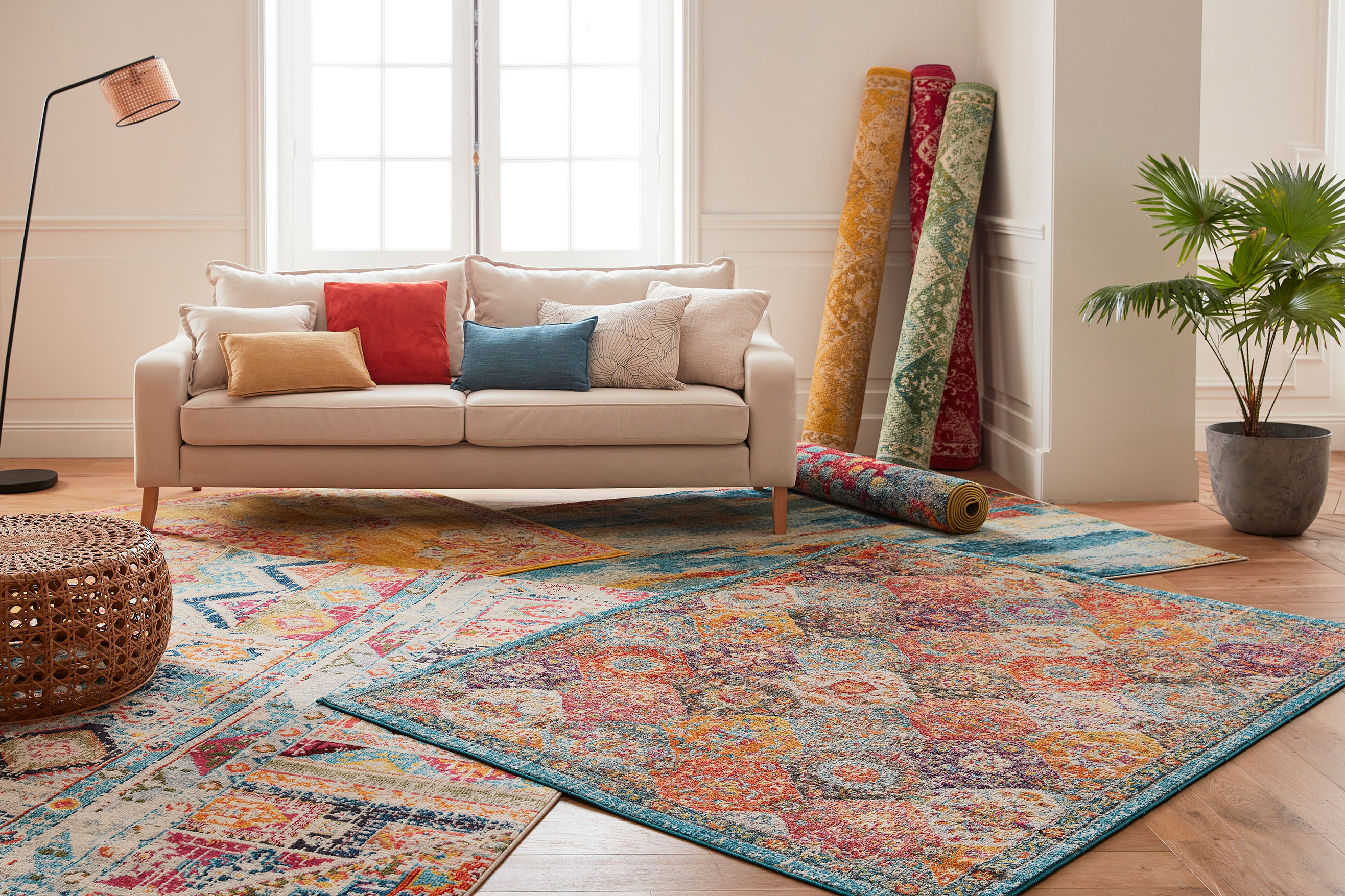 OSLO - Tapis salon rouge – Nazar rugs