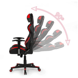 Silla gaming Silverstone Negro - Rojo Silverstone