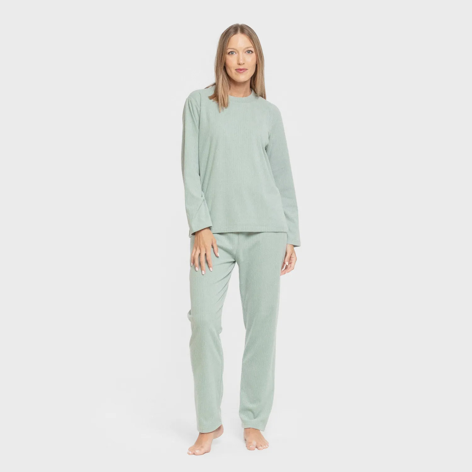 Pijama canale Raya Ancha lisa mujer
