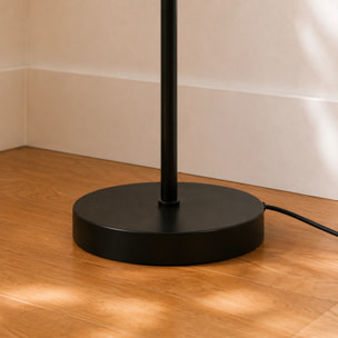 Lampadaire chrome en verre et métal  - Brume