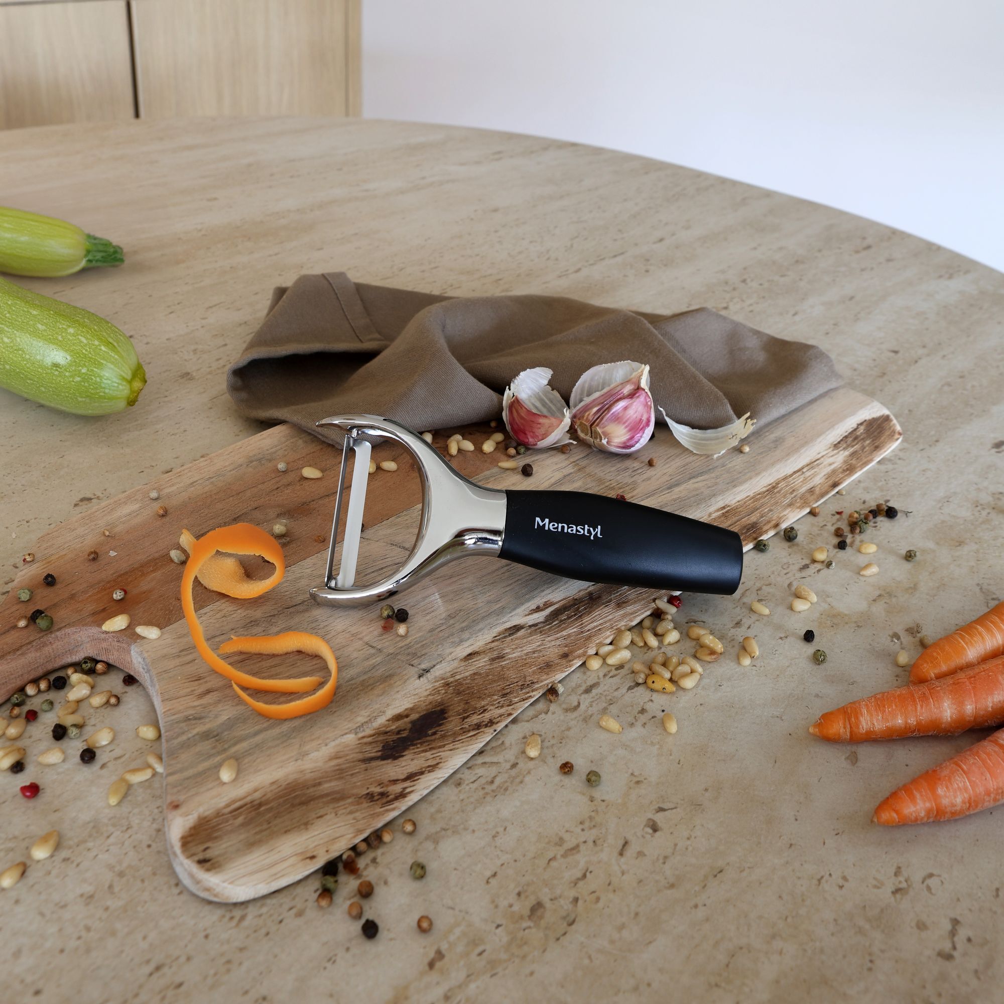 Epluchee légumes en acier inoxydable DELUXE