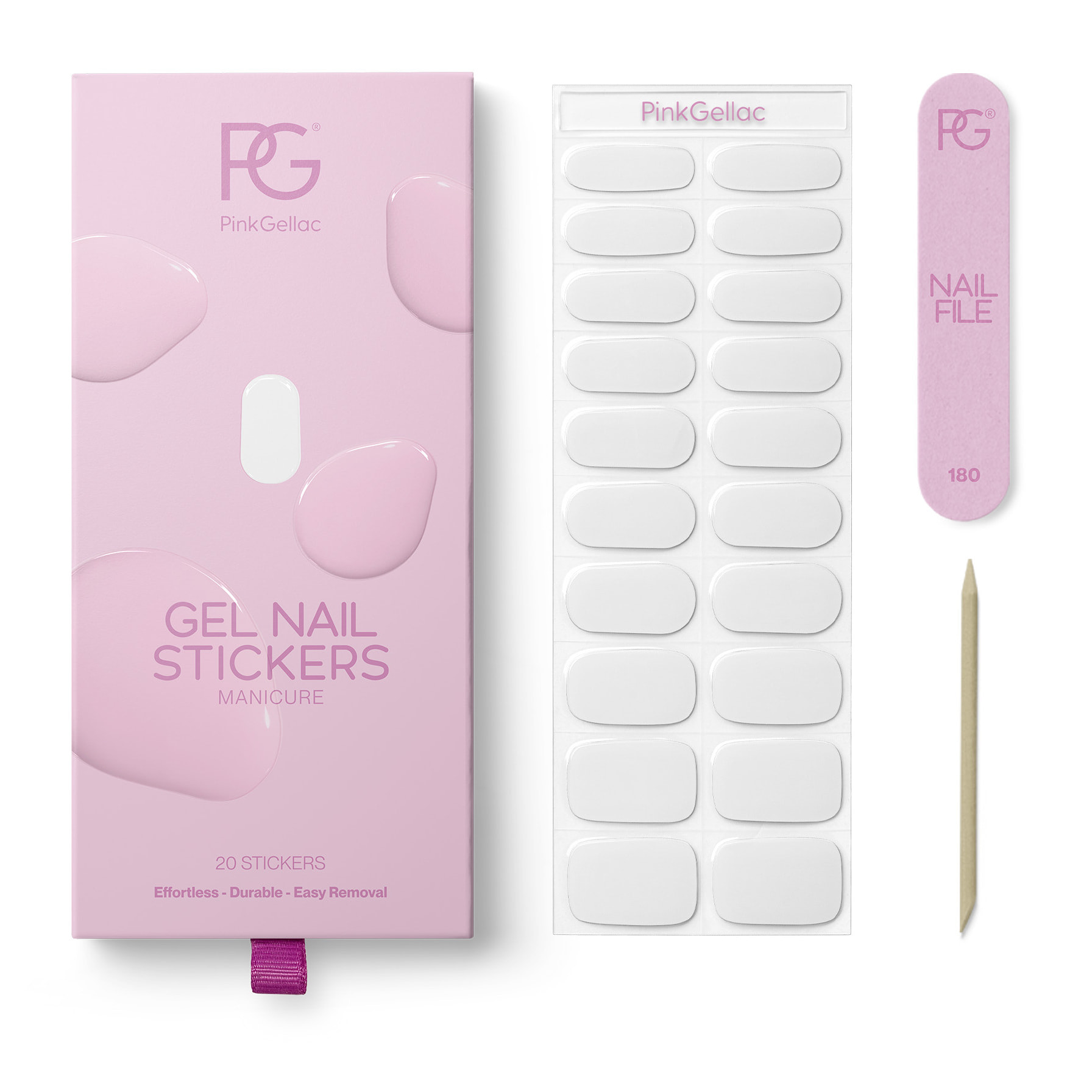 Stickers gel - 0001 Whispering White