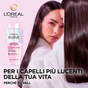 Shampoo Elvive Ultimate Glycolic Gloss con Acido Glicolico per Capelli Spenti e Porosi - Flacone da 200ml