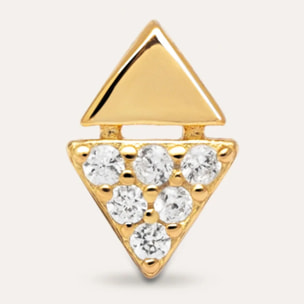 Pendiente Suelto Egypt Plata Baño Oro