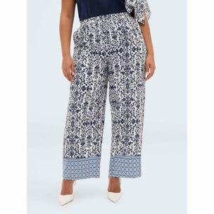 Fiorella Rubino - Pantalones Wide Leg de viscosa - Azul