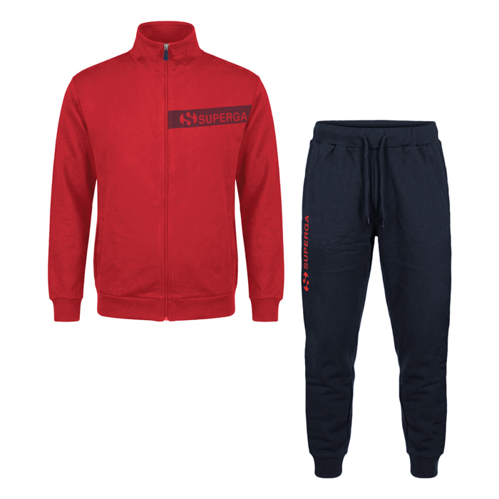 Tuta Uomo SUPERGA Cotone Leggero Primavera Full Zip