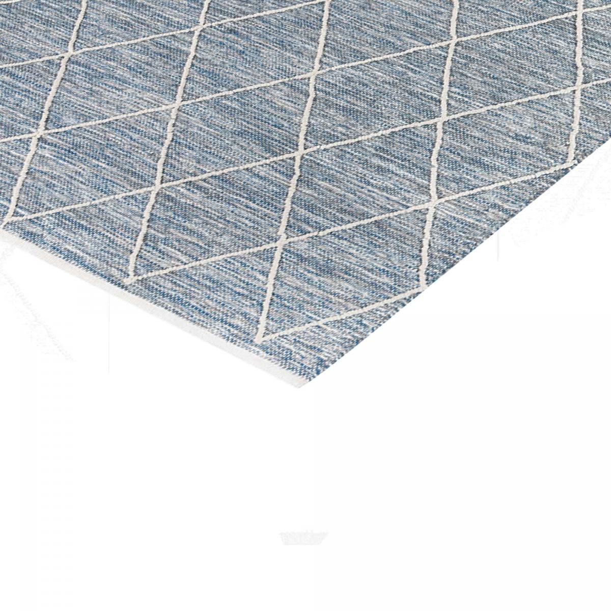 Tapis salon et chambre tissé en coton motif scandinave JABI