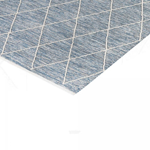 Tapis salon et chambre tissé en coton motif scandinave JABI