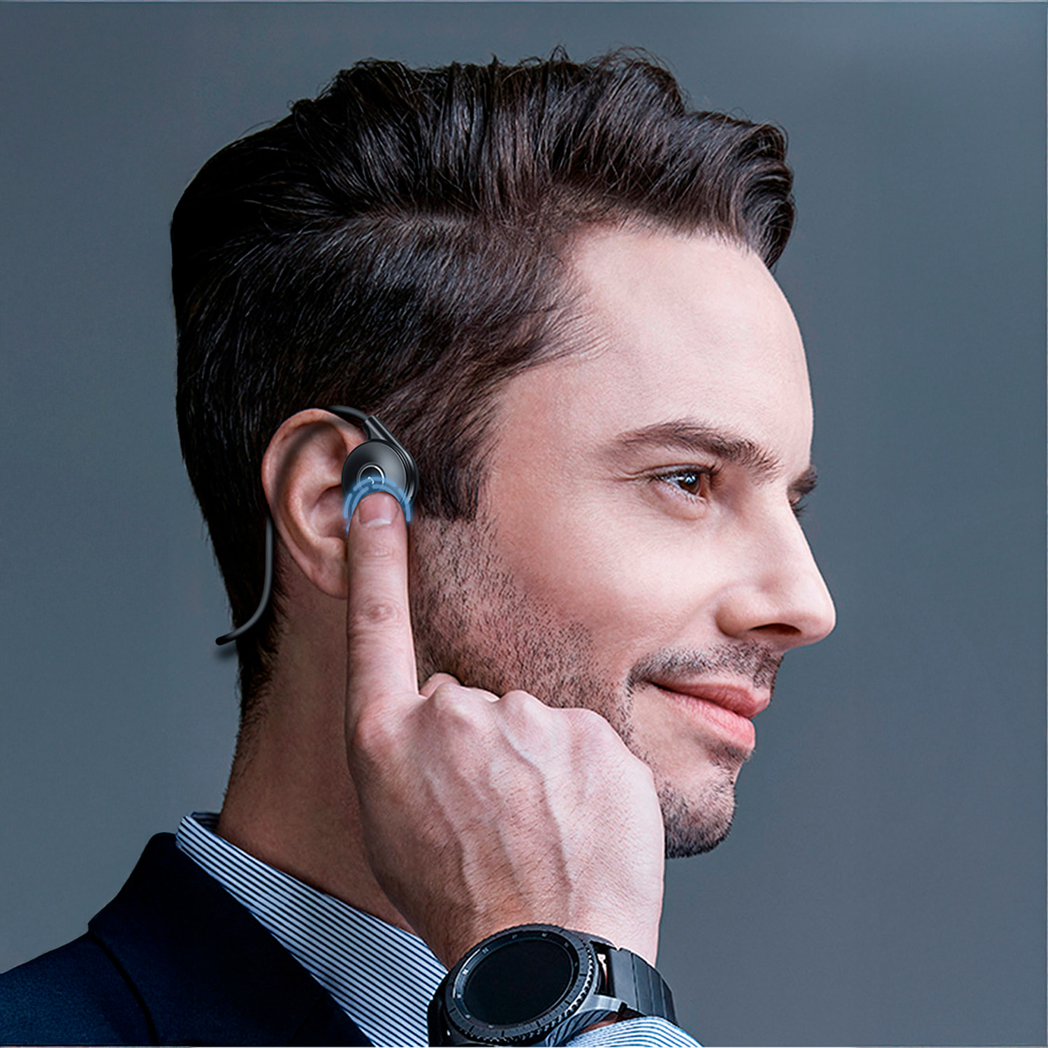 Cuffie M1 Bluetooth. Con tecnologia di conduzione ossea.