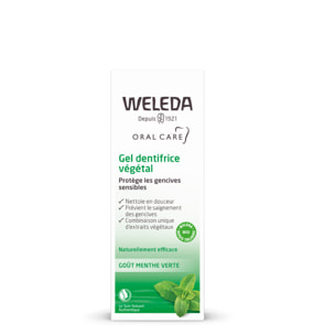 WELEDA - Trio Gel dentifrice végétal - Favorise la réduction de la sensibilité gingivale - Vegan* - Certifié Natrue** - Tube 75 ml  x 3