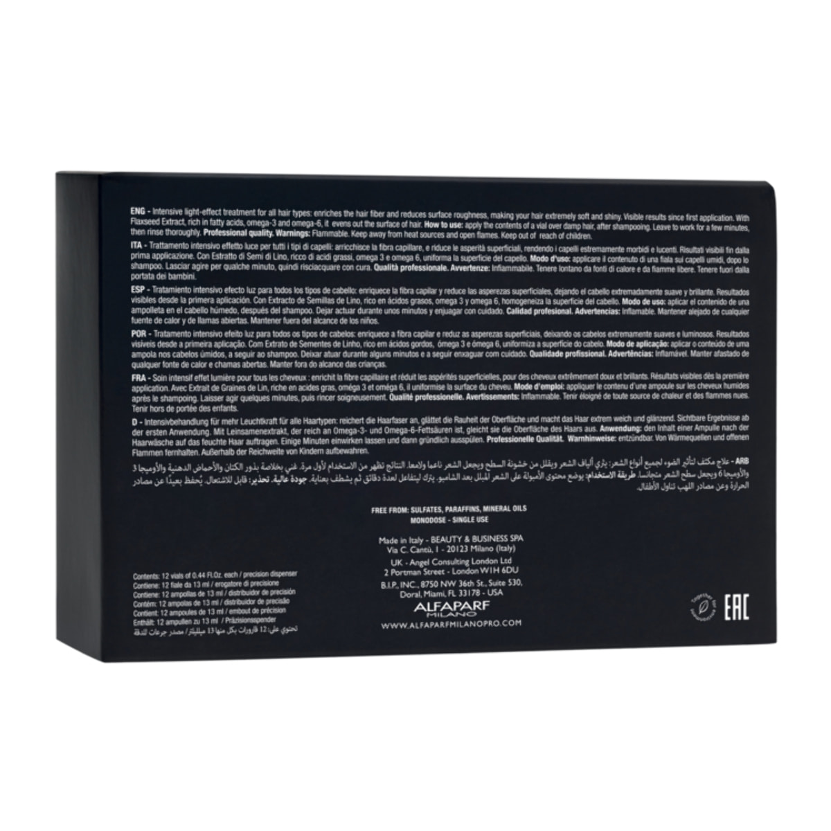 ALFAPARF MILANO Semi Di Lino Sublime Essential Oil Fiale 12x13ml