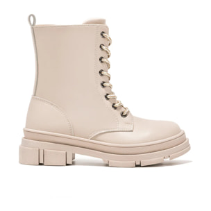 Botas de Niña Napa Beige B&W