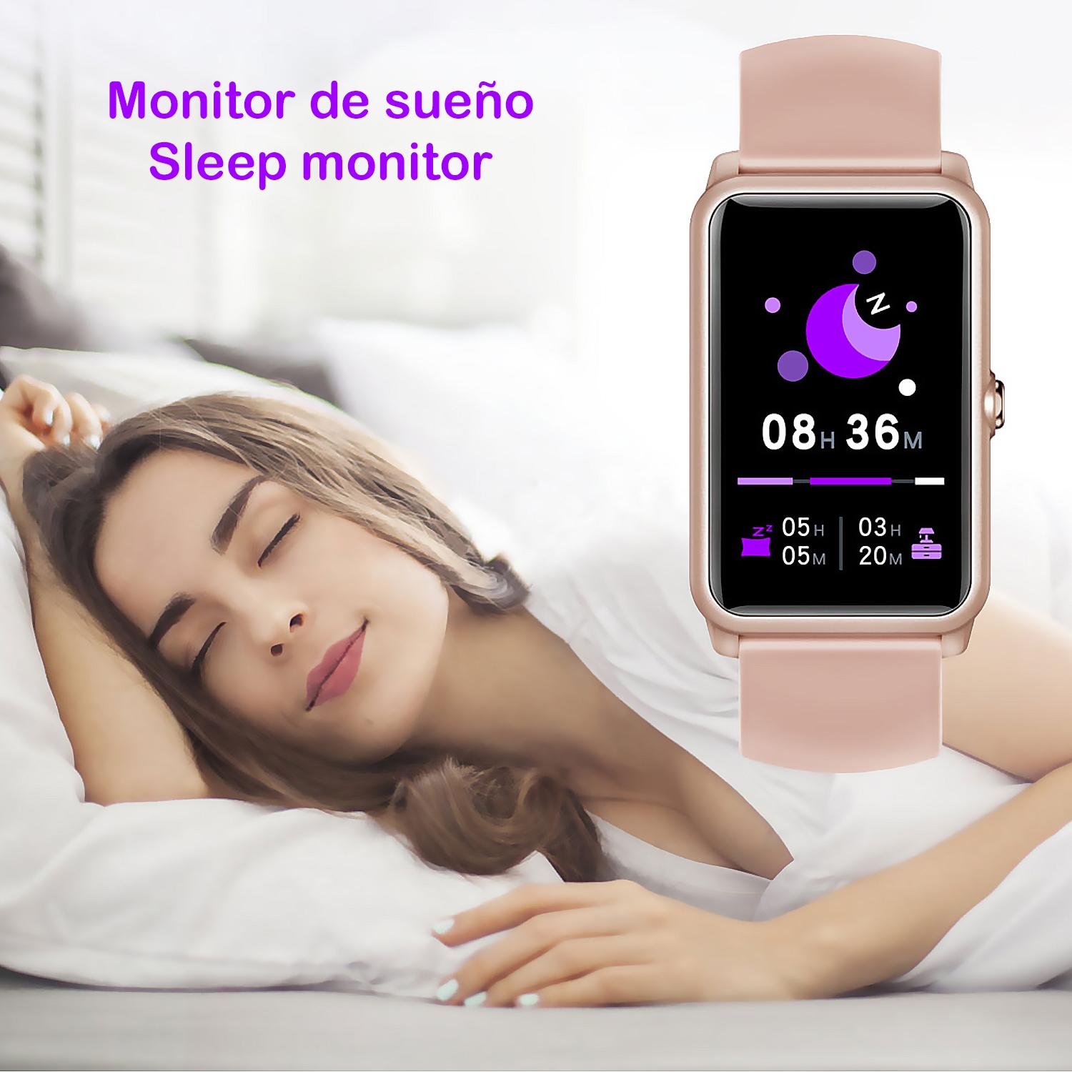 Bracciale intelligente H86B con pressione sanguigna e cardiofrequenzimetro. Varie modalità sportive, impermeabilità, notifiche app.