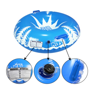 Tappetino ibrido rotondo con maniglie, per neve e acqua. 115 cm.