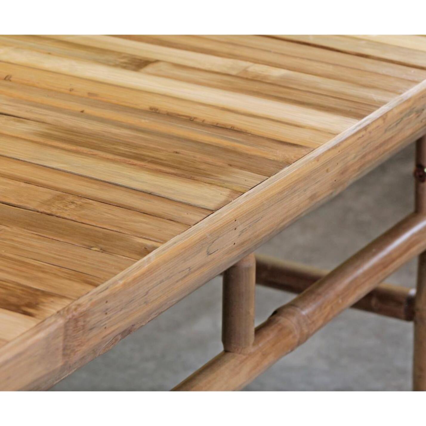 Salotto da giardino in Bamboo 4 posti con cuscini- Yasmin