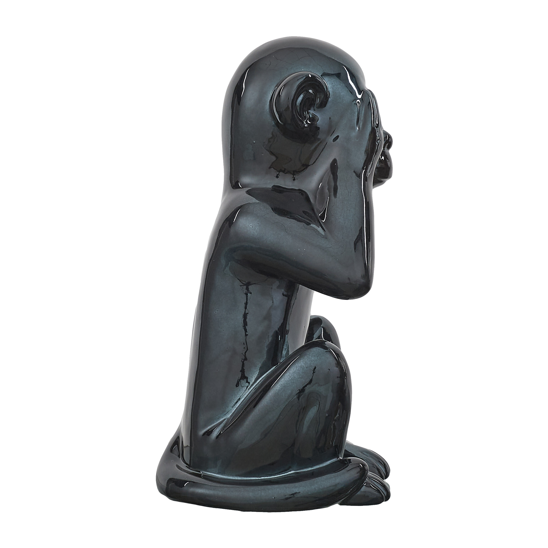 Statue Singe Noir H30cm