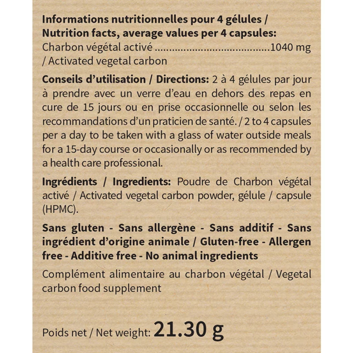 NUTRIEXPERT - Charbon végétal activé – Aide à détoxifier et assainir l'organisme - Apaise les sensations de ballonnements et flatulences - Vegan - Extraits de plantes - Lot de 3 produits