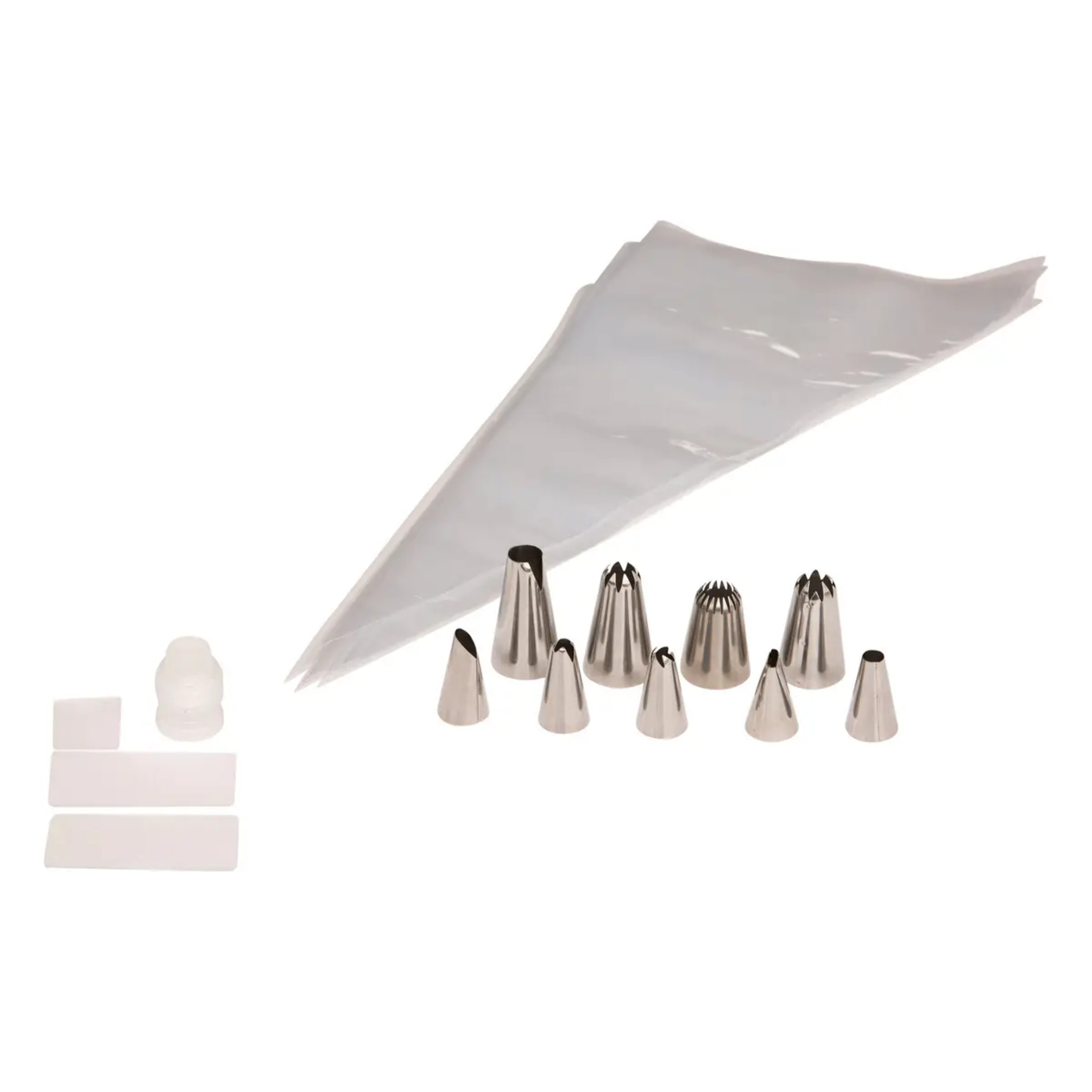 Lot de 30 poches à douille triangulaire transparent