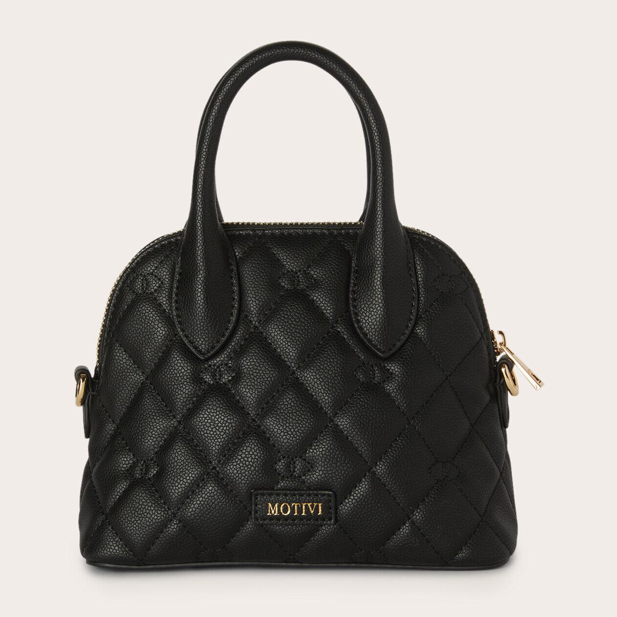 Motivi - Bolso mini en tejido recubierto - Negro