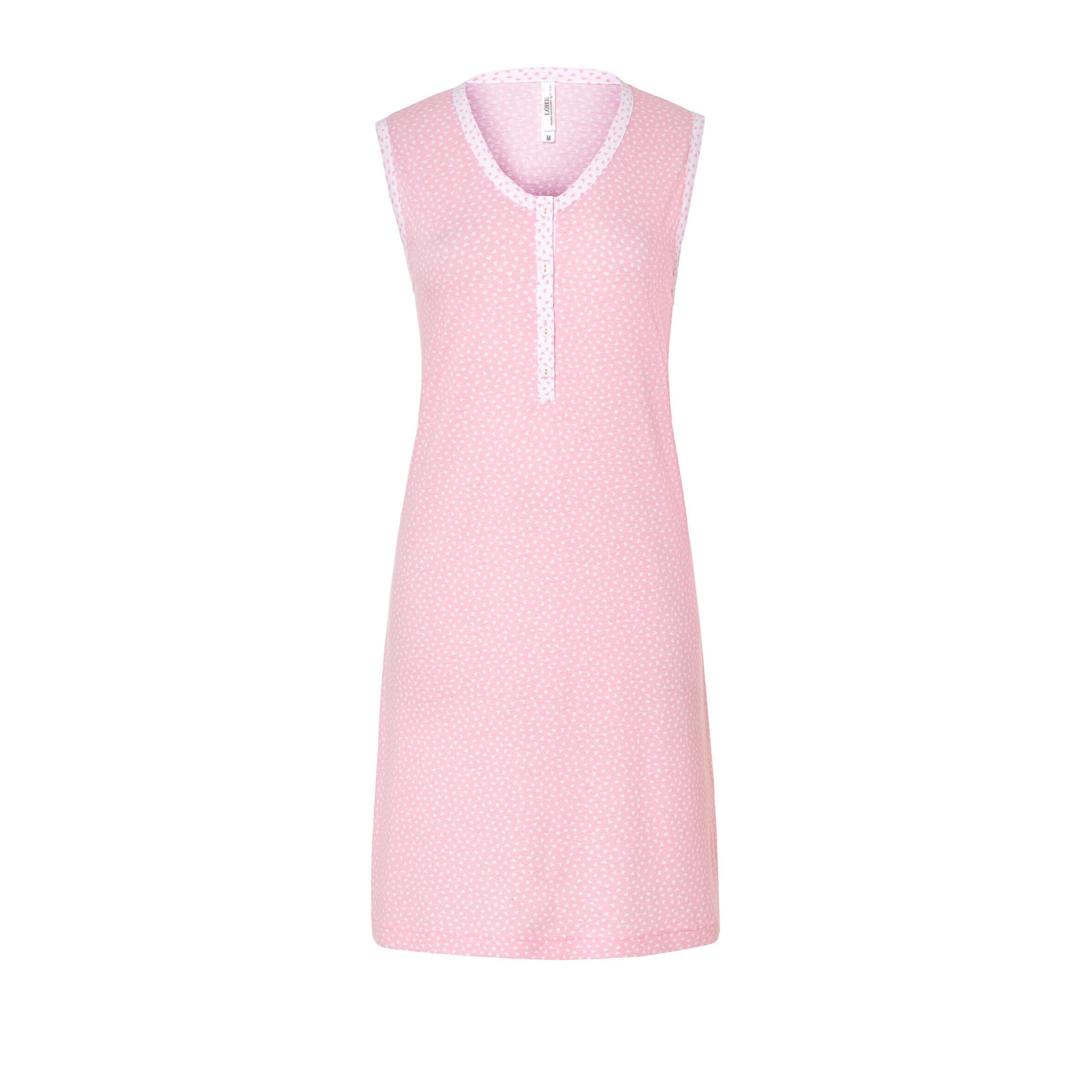 Camisón corto mujer corazones sin mangas suave