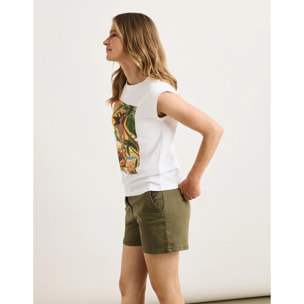 Camiseta Manga Corta Blanco - Waiana