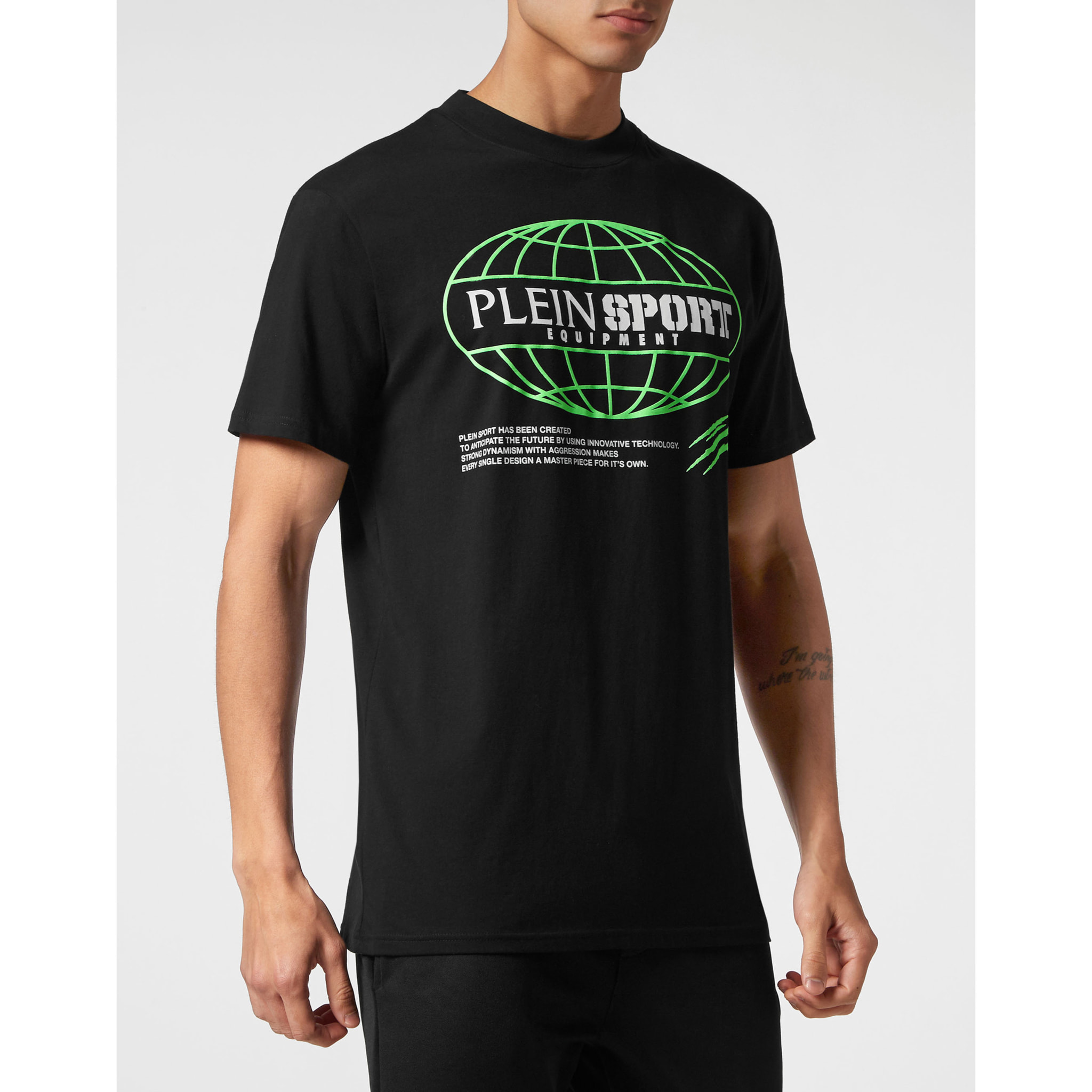 PLEIN SPORT T-Shirt Round Neck Ss GLOBAL EXPRESS EDITION