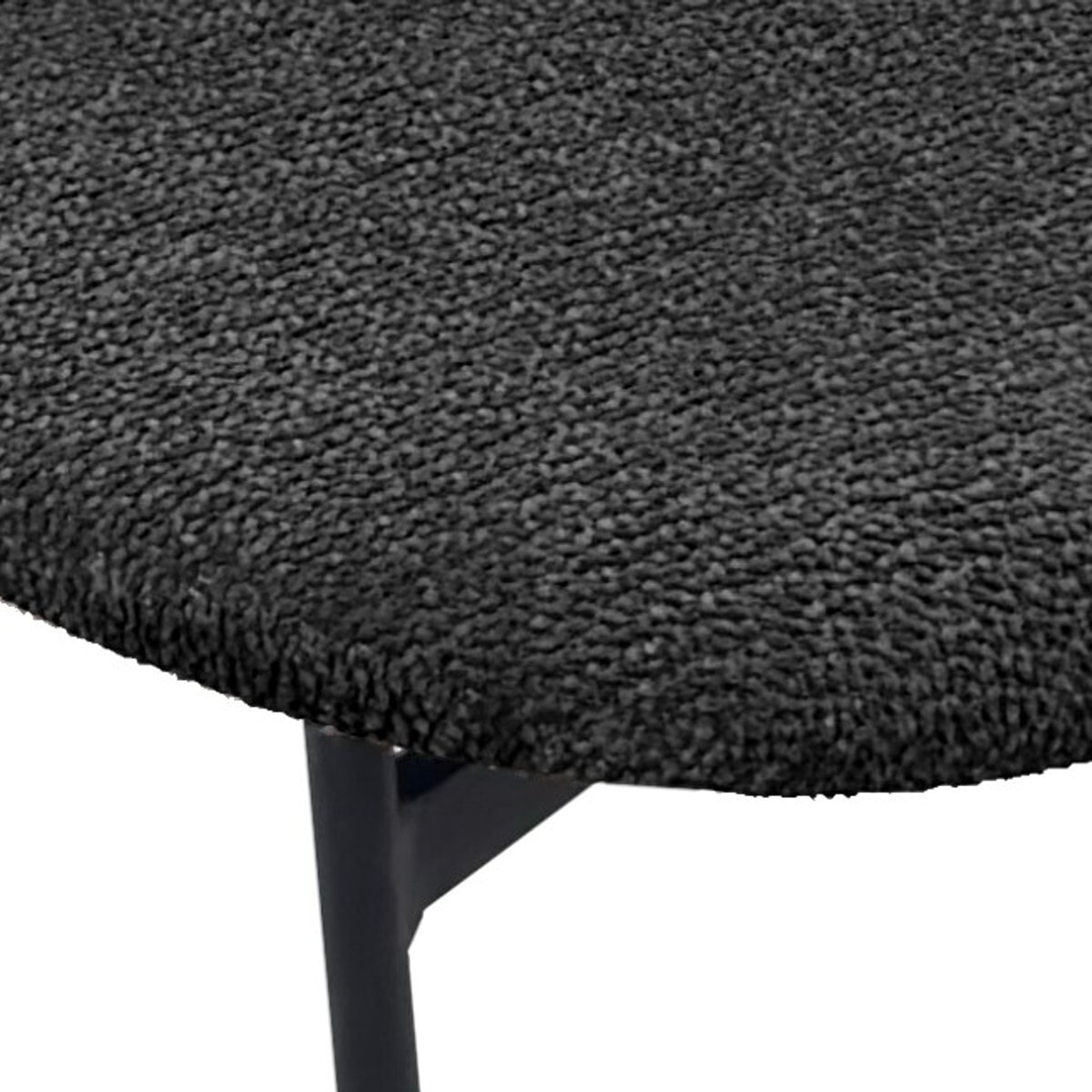 Lot de 2 chaises de salle à manger Tomasucci WERZA, en tissu, anthracite, 58 × 47 × 81 cm