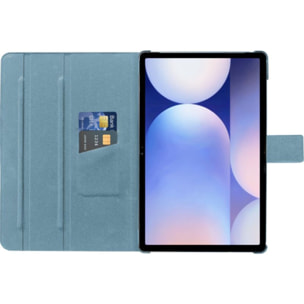 Etui ADEQWAT Samsung Tab S11 bleu rotatif