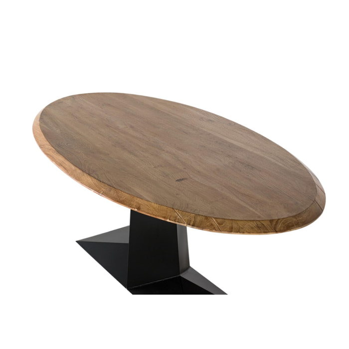 Mesas de Comedor de Madera Maciza de Acacia 200 Cm Estilo Rústico Moderno