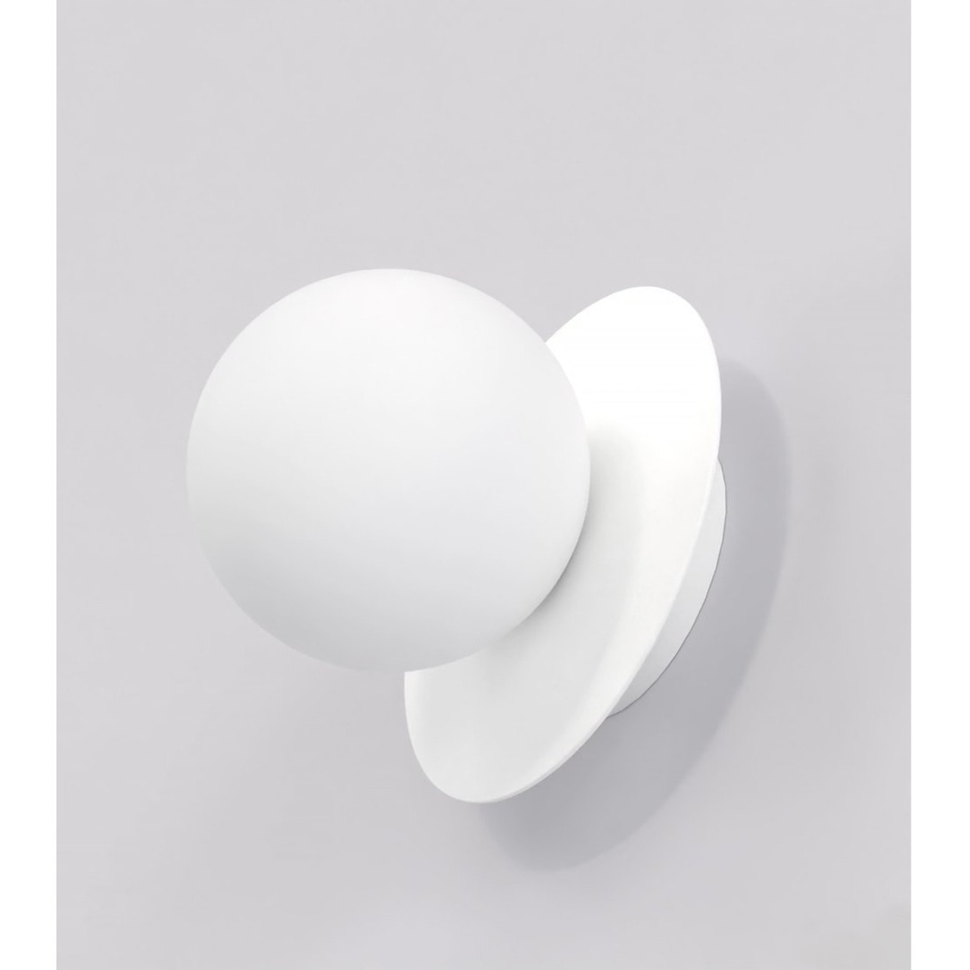 Lampada da parete Americana in acciaio bianco opaco
