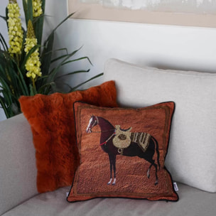 Coussin orange cheval Kare Design
