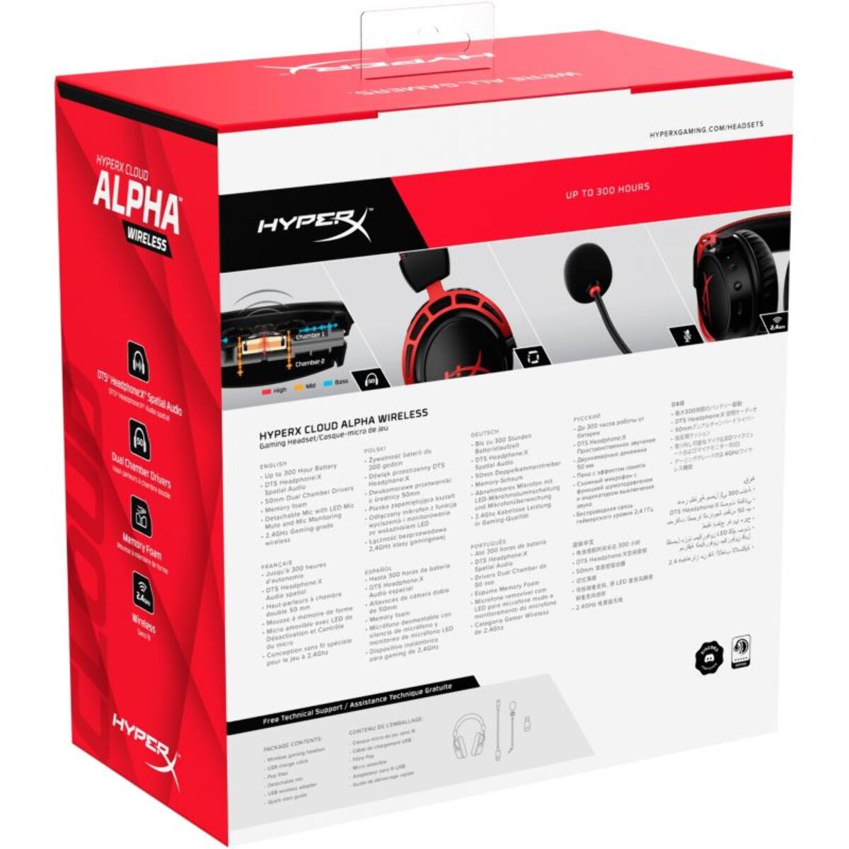 Casque gamer HYPERX Cloud Alpha Wireless