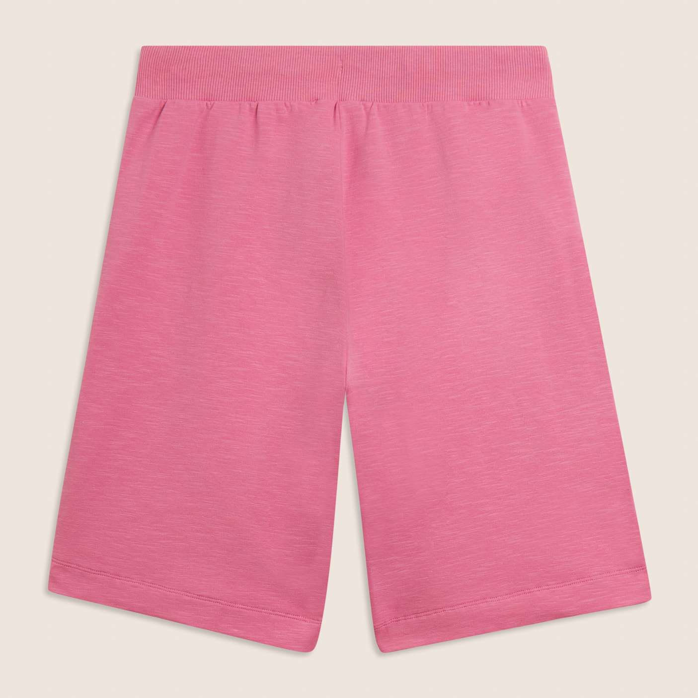 Pantaloni Corti con Spacchi Laterali in Tessuto Fiammato
