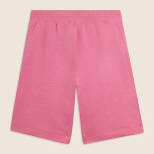 Pantaloni Corti con Spacchi Laterali in Tessuto Fiammato