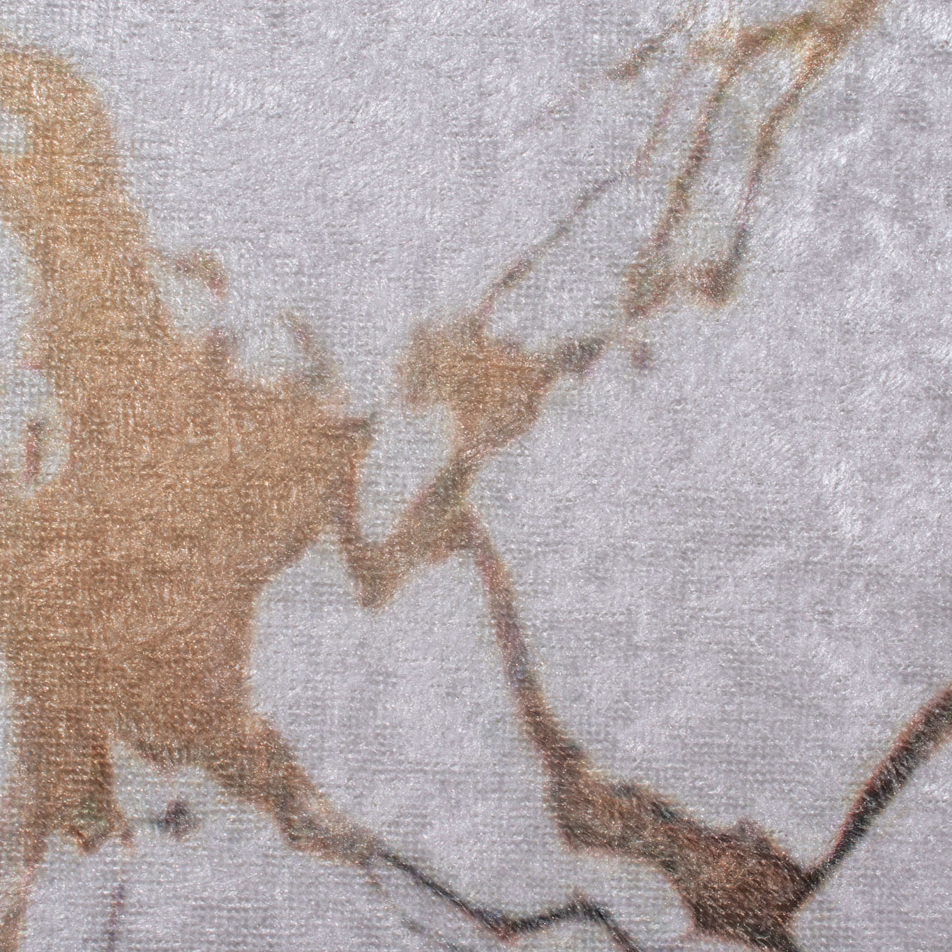 STAMPA - Tapis salon motif effet mabre antidérapant et lavable en machine à 30°C doré