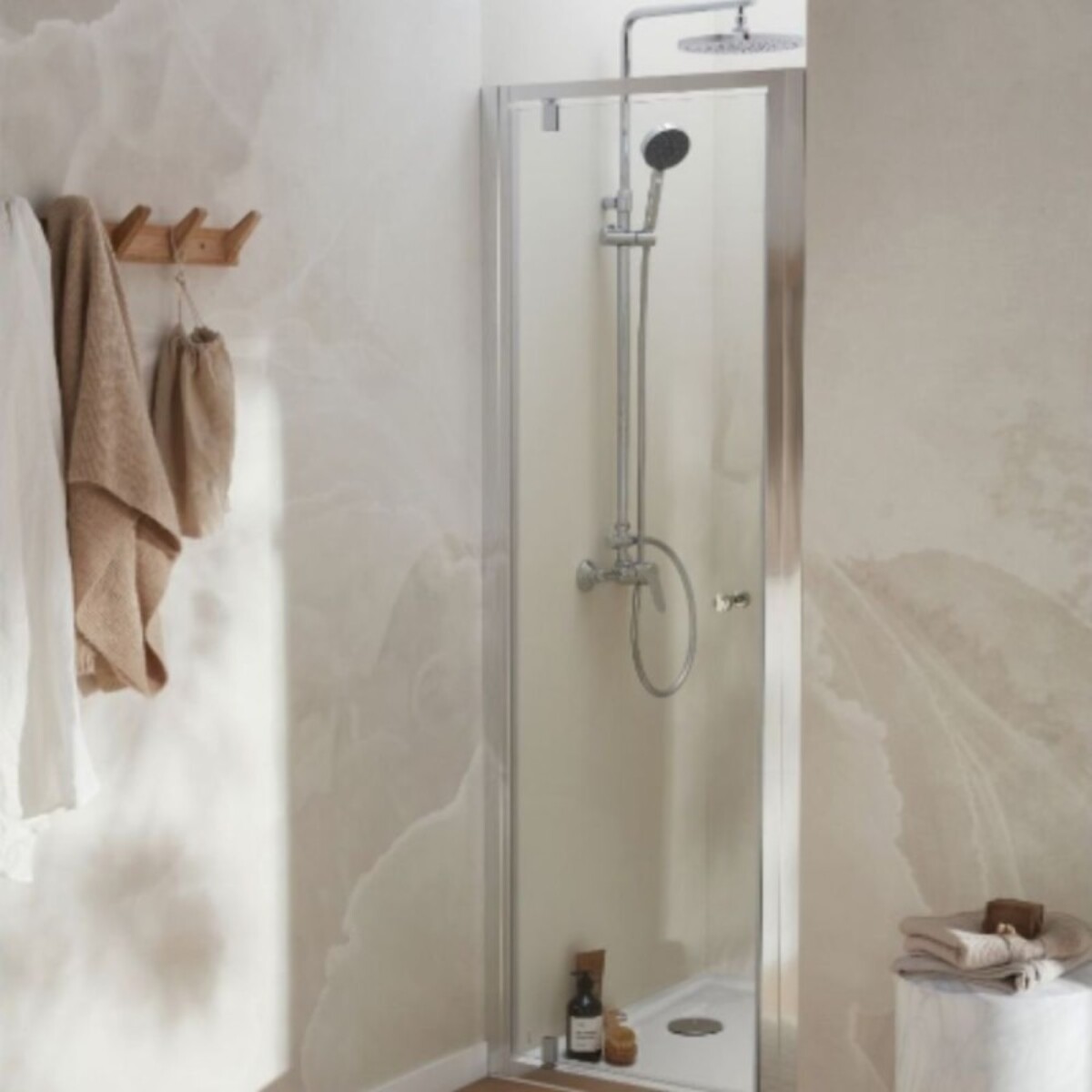 Porte pivotante 90 cm chromé JACOB DELAFON Serenity