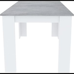 Tavolo da Pranzo Allungabile Estensibile Fino a 190 cm Tavolino Per 6 Persone Salotto Soggiorno Salone Design Moderno 190 x 78 x 90 cm Bianco Grigio