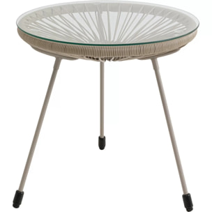 Table d'appoint Acapulco Mono beige Kare Design