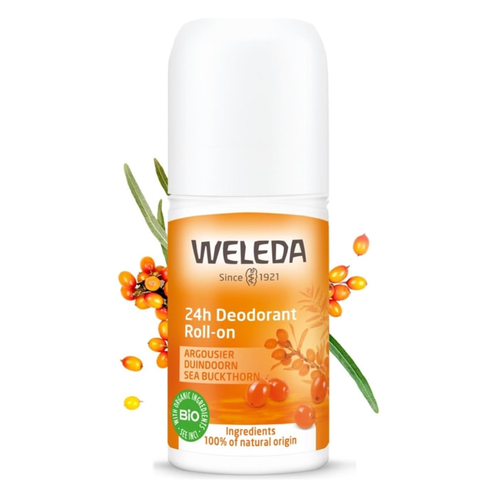 WELEDA - Déodorant roll-on 24H Argousier - 50 ml