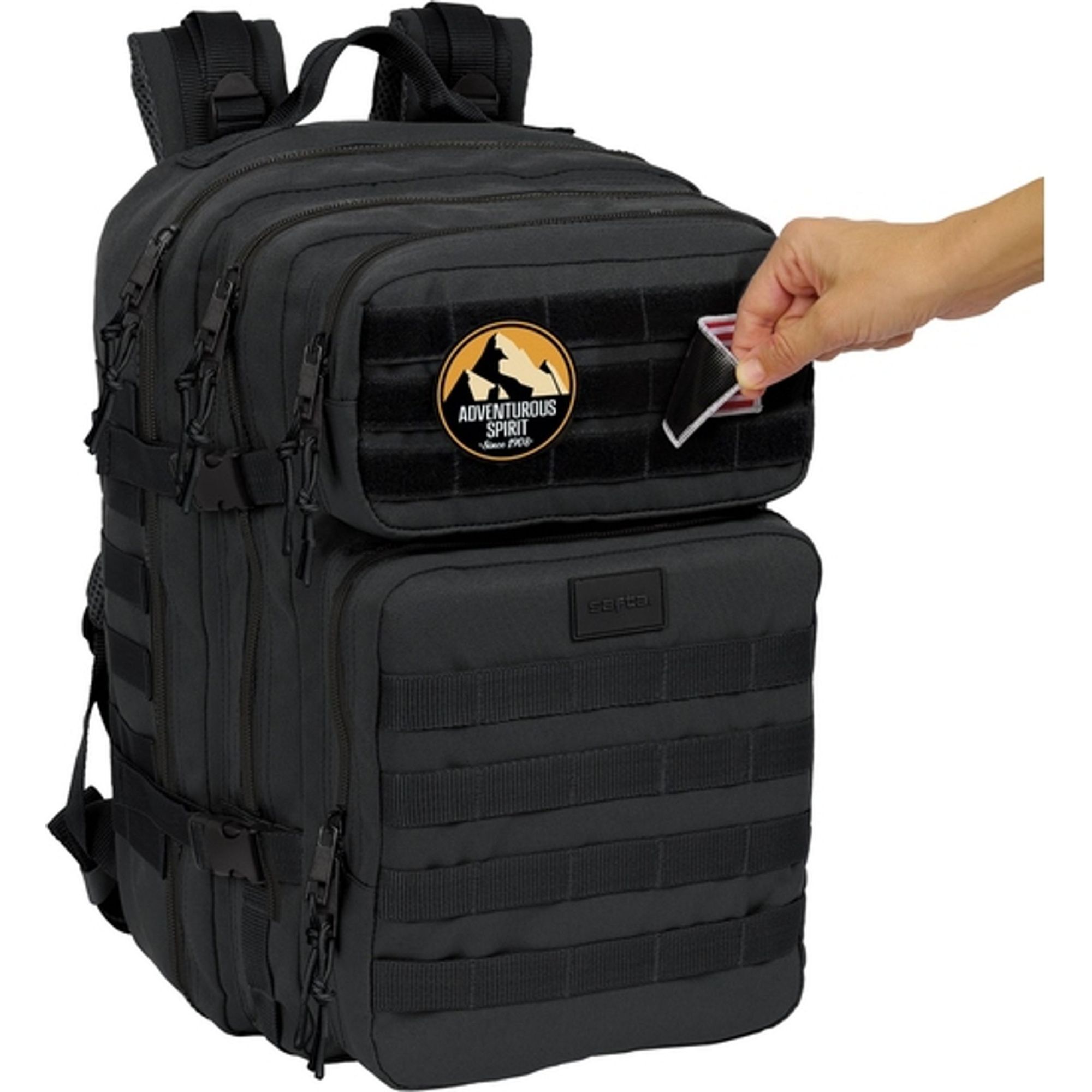 Mochila militar portatil 15,6 safta basic "negro"