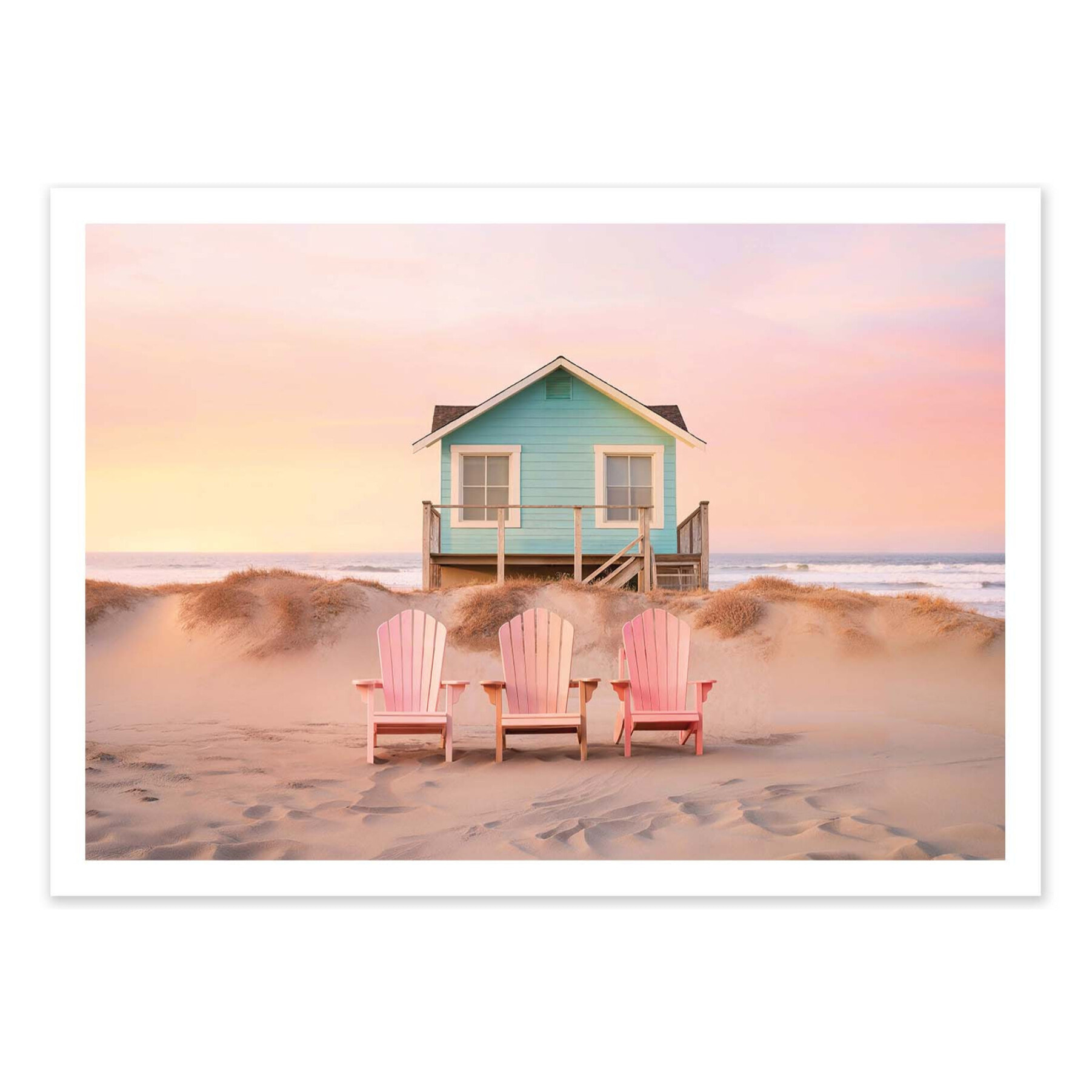 Affiche - California Pastel Beach - Philippe Hugonnard
